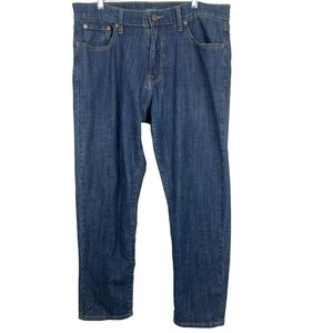 Lucky Brand 221 Original Stright Jeans Mens tag size 36X30 Blue Dark Wash